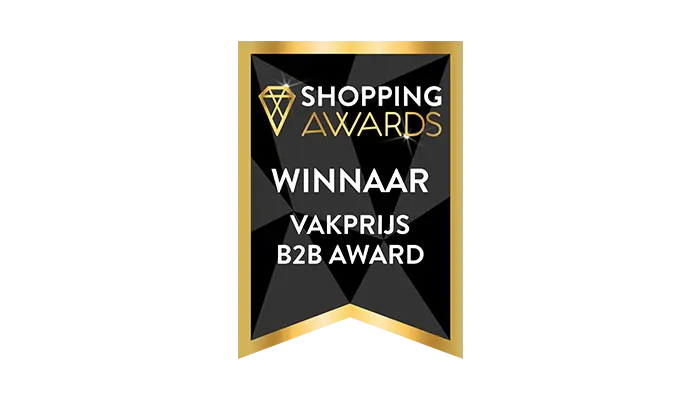 Award winnaar Shopping Awards B2B Award