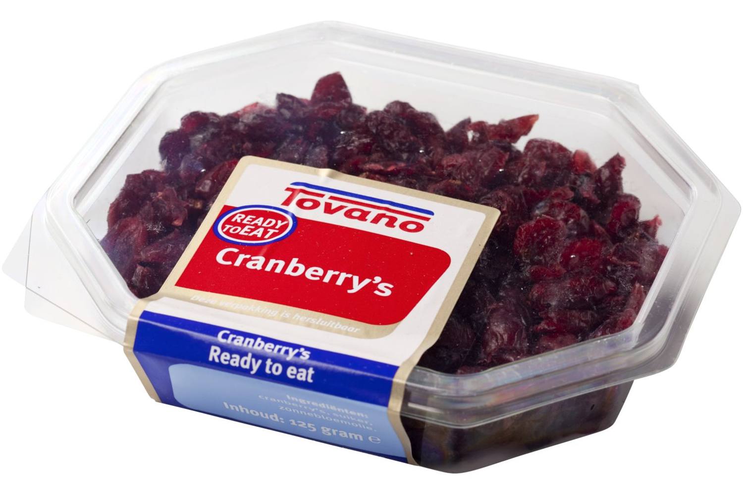 Cranberries gedroogd 125gr stuk 1