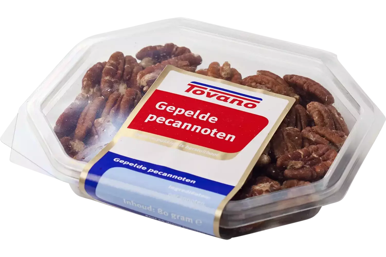 Pecannoten gepeld 80gr. stuk