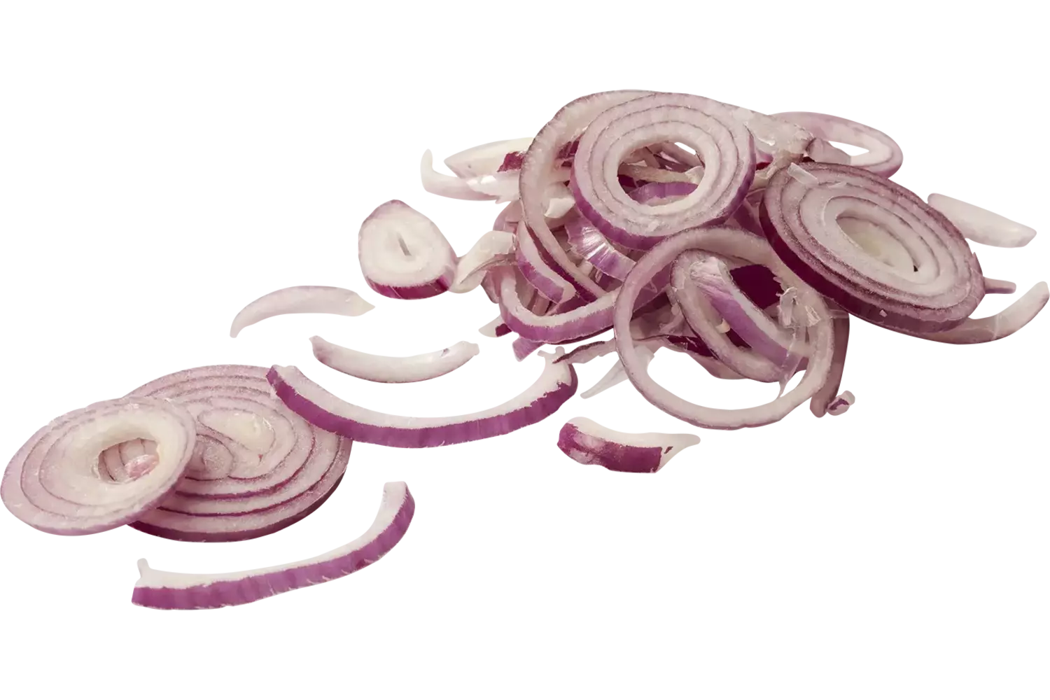 Rode uien ringen 4mm. 1kg stuk
