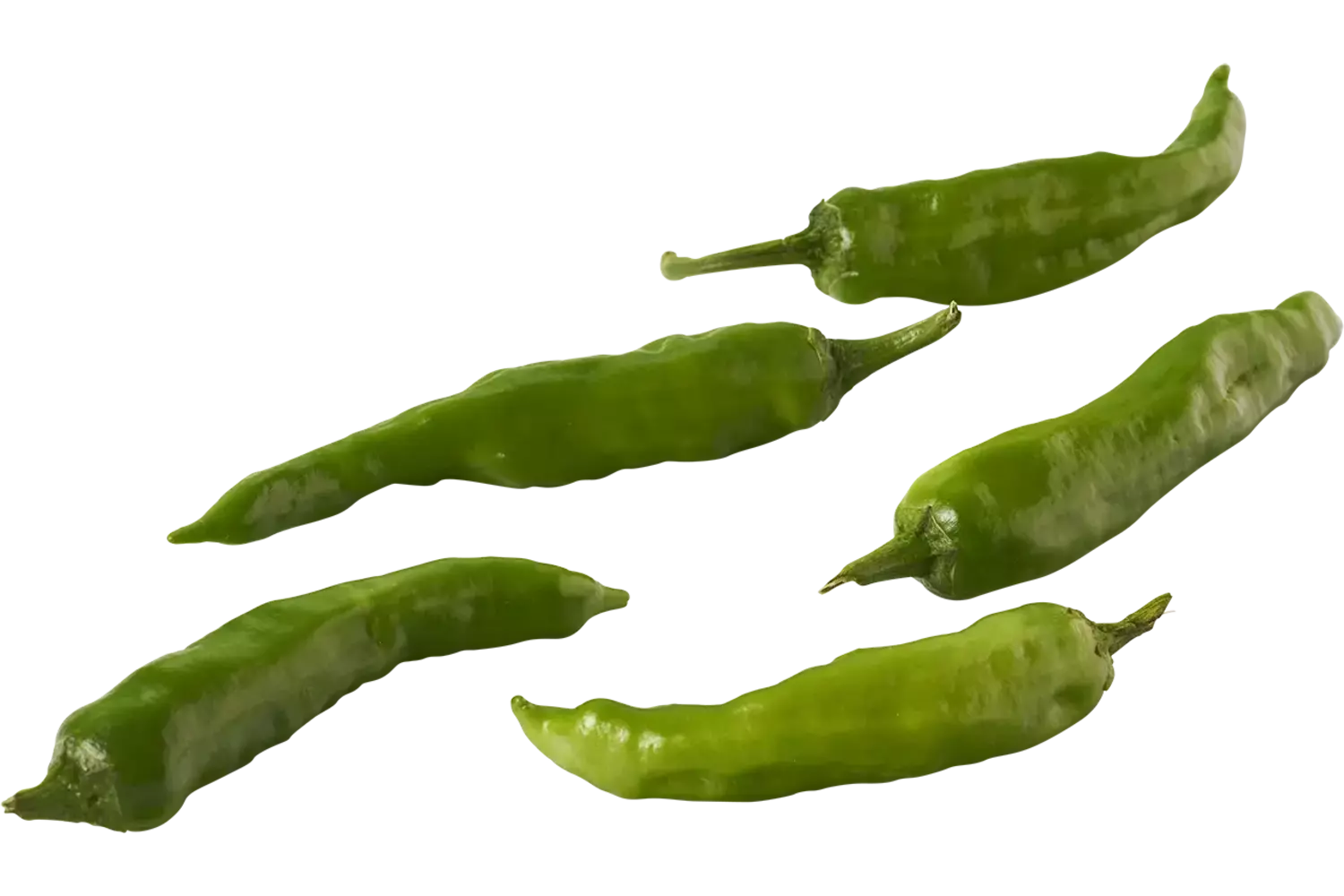Pepers groen verpakt 100gr stuk