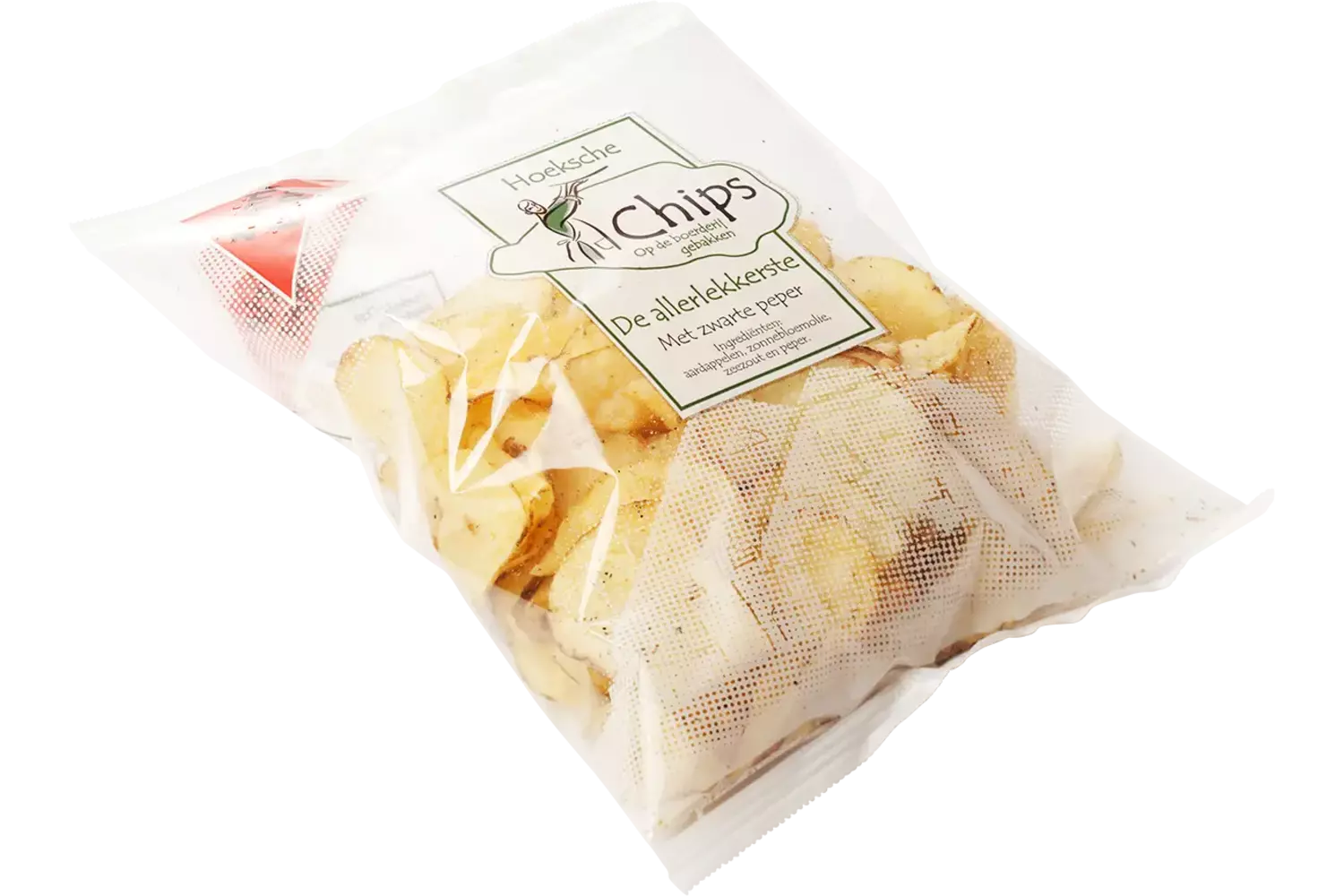 Hoeksche Chips Zwarte peper kist 10 stuks