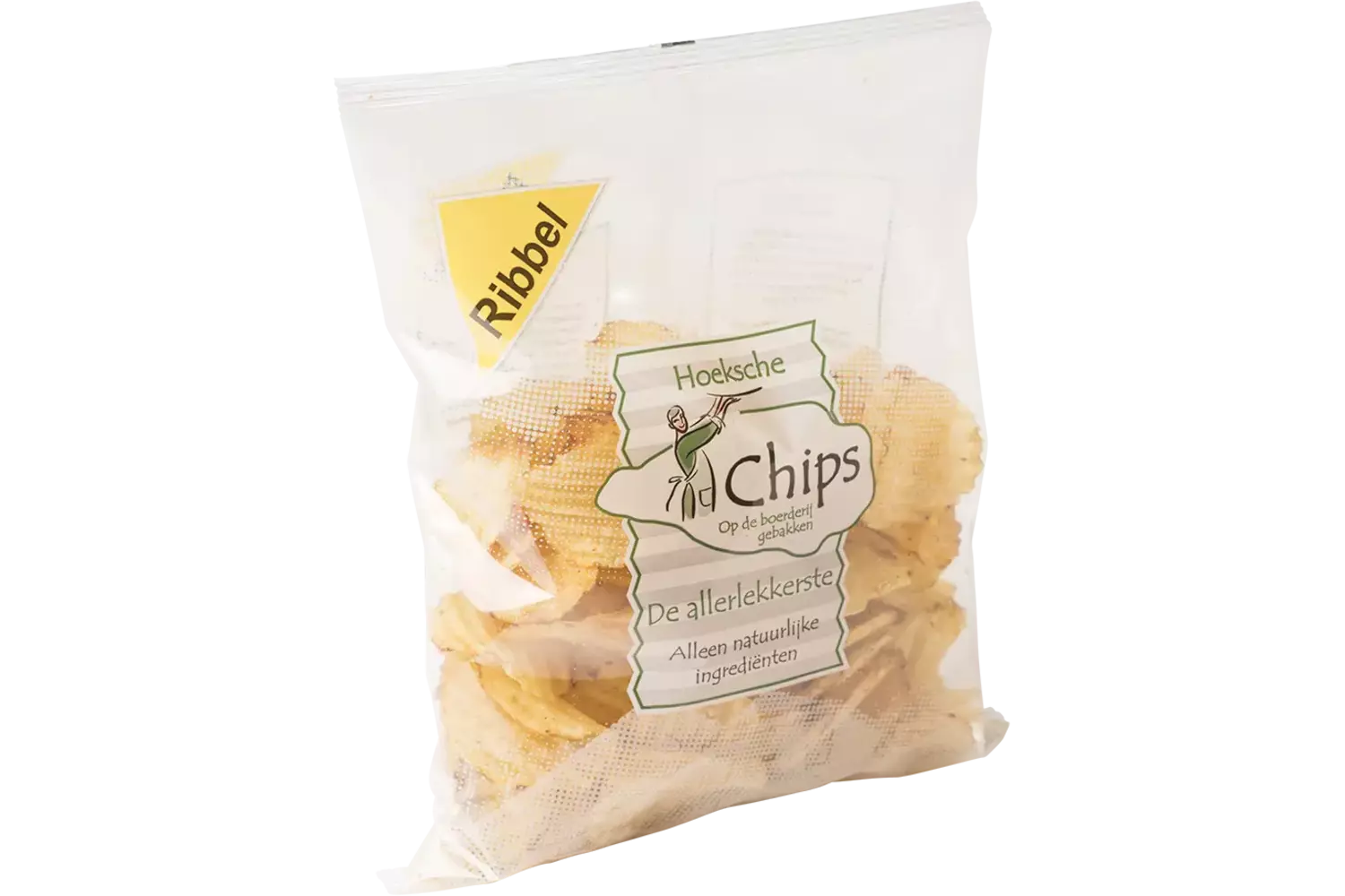 Hoeksche Chips Ribbel Zeezout kist 10 stuks