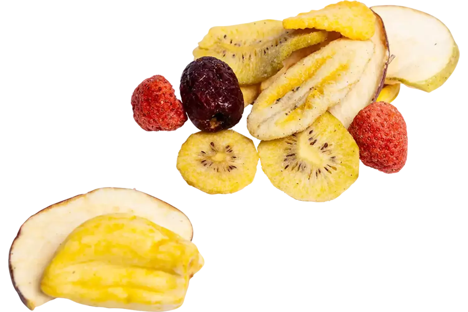 Fruitchips verpakt 1kg kist 4 stuks