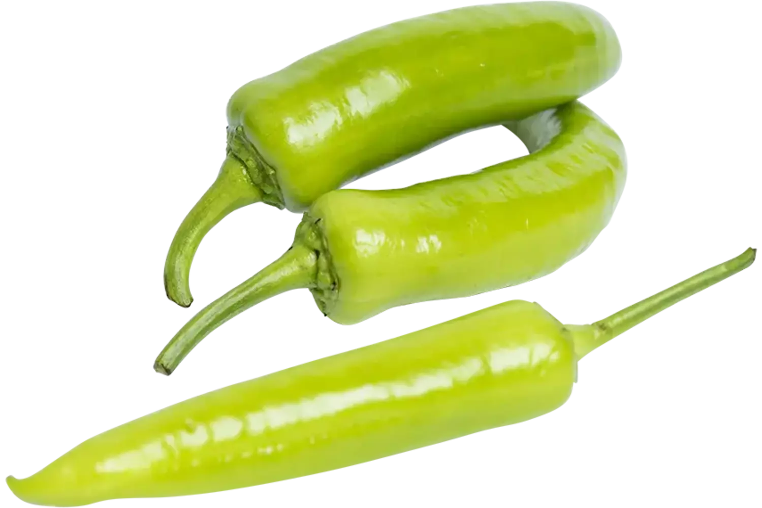 Turkse Zoete punt paprika groen-wit kist 6 kilogram