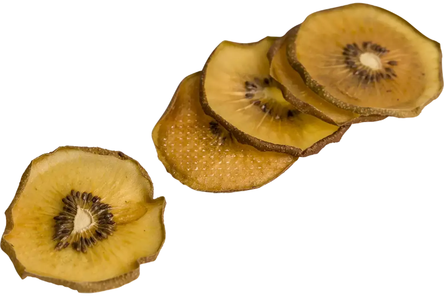 Gedr. gele kiwi schijfjes 80-120st stuk