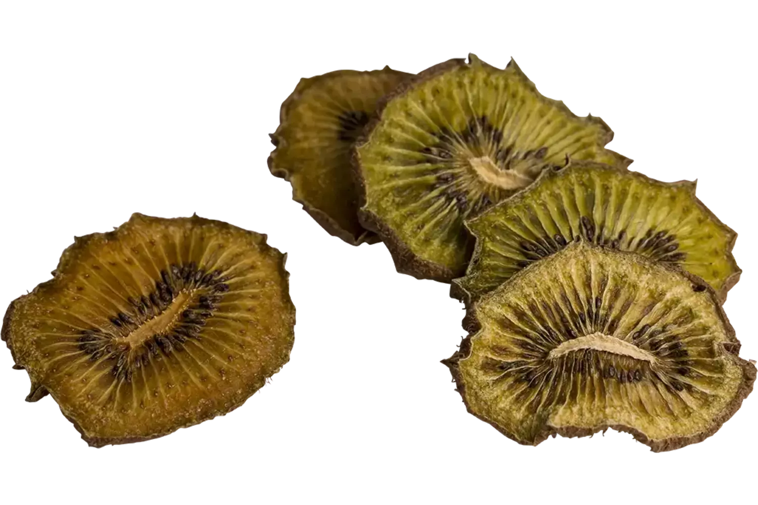 Gedr. groene kiwi schijfjes 80-120st stuk