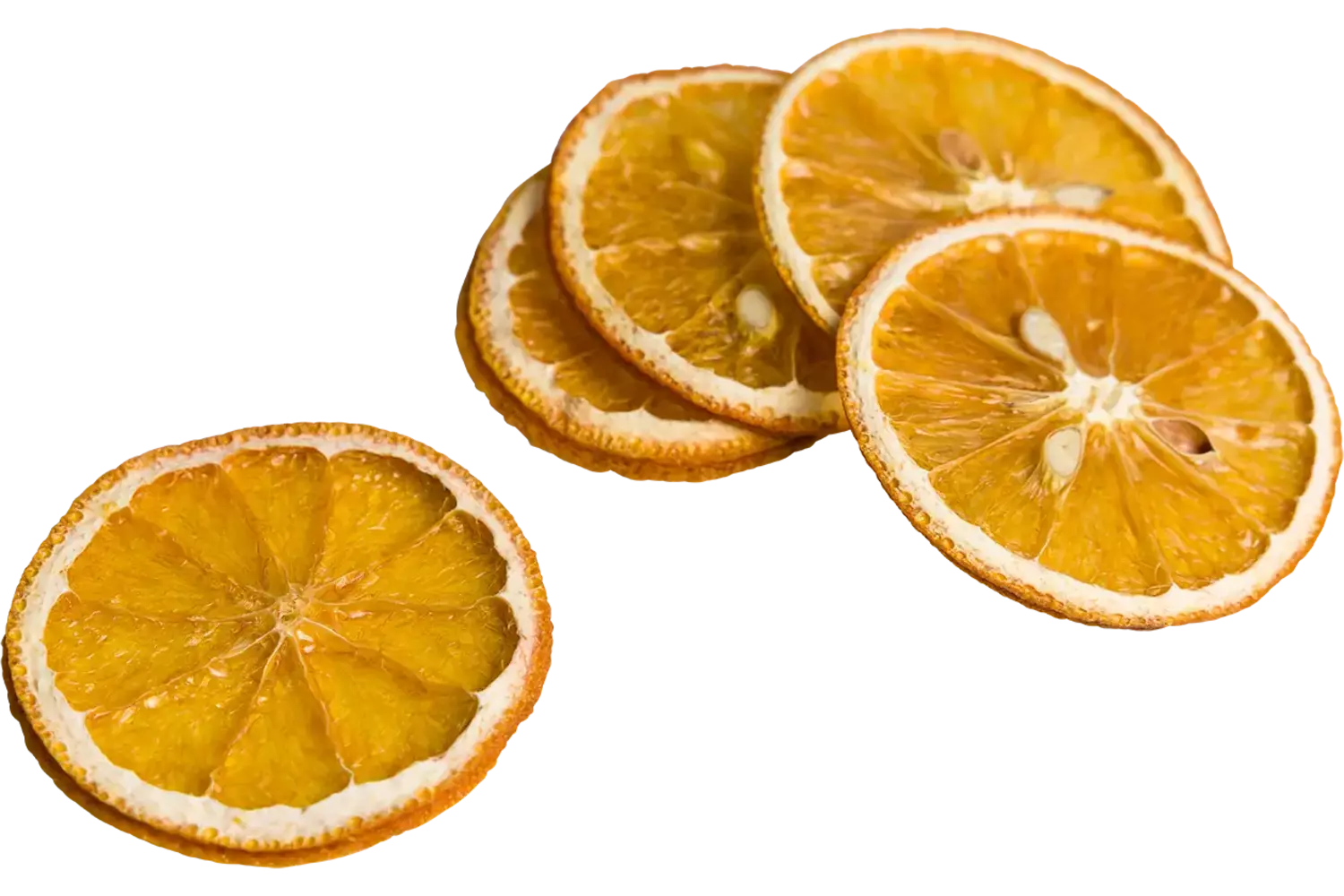 Gedr. sinaasappel schijfjes 35-50st stuk
