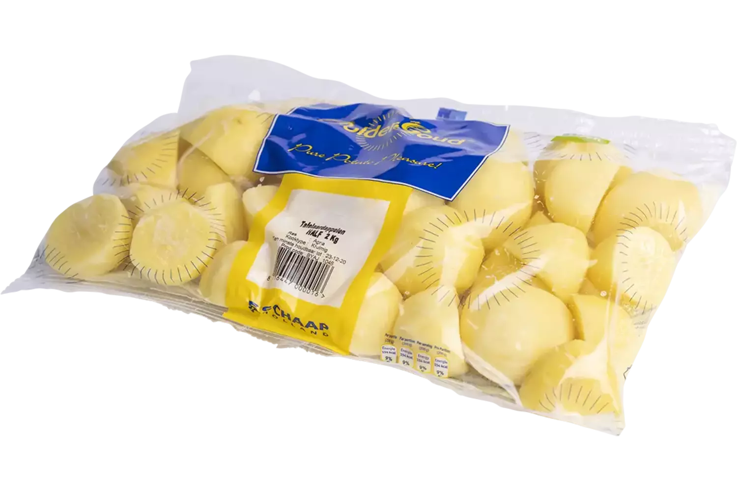 Tafelaardappelen half 2kg stuk