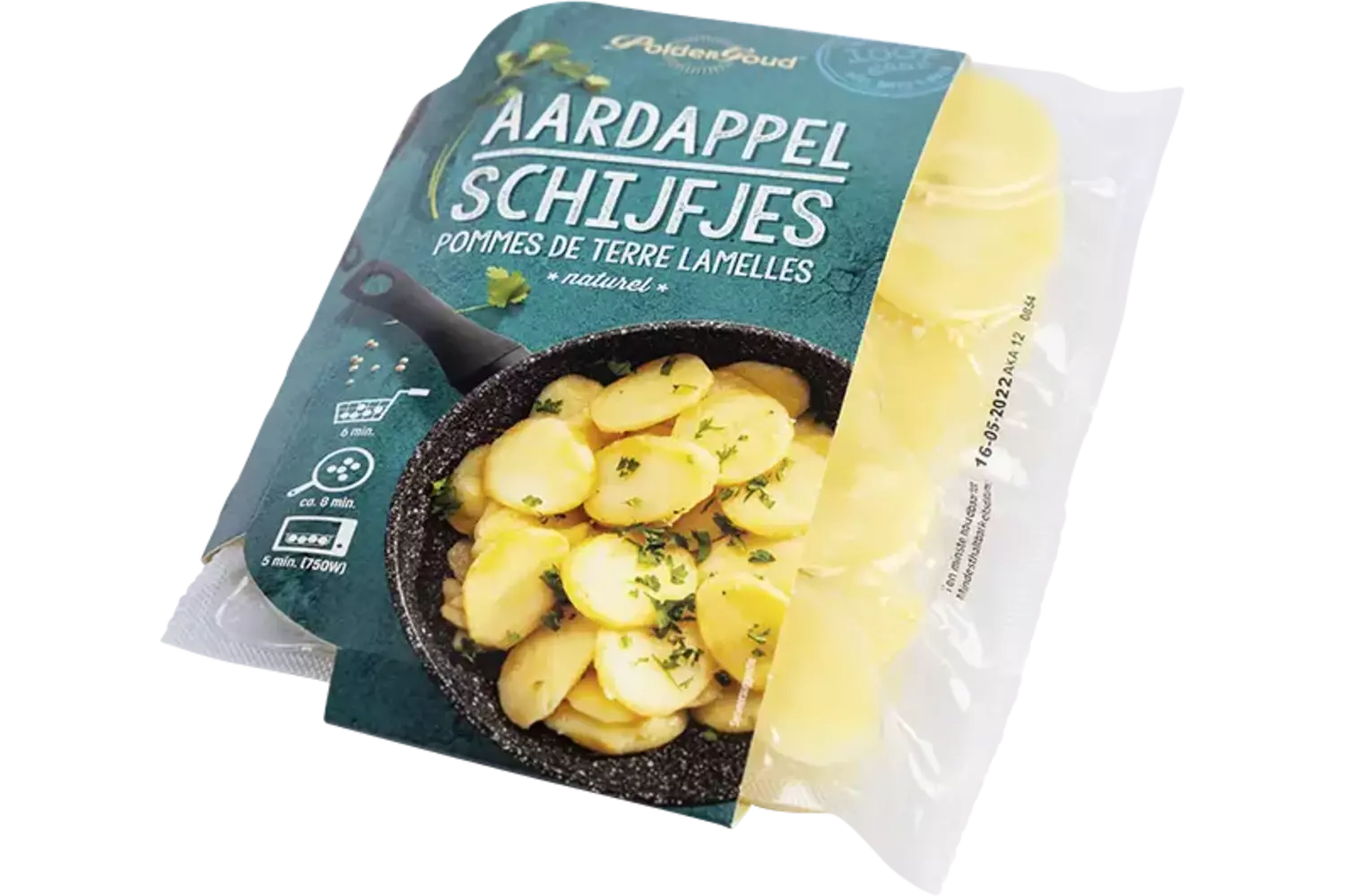Potato slices sous-vide 450gr crade 12 pieces