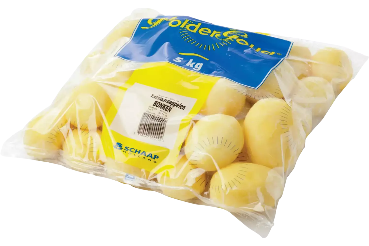 Aardappel bonken geschild 5kg stuk