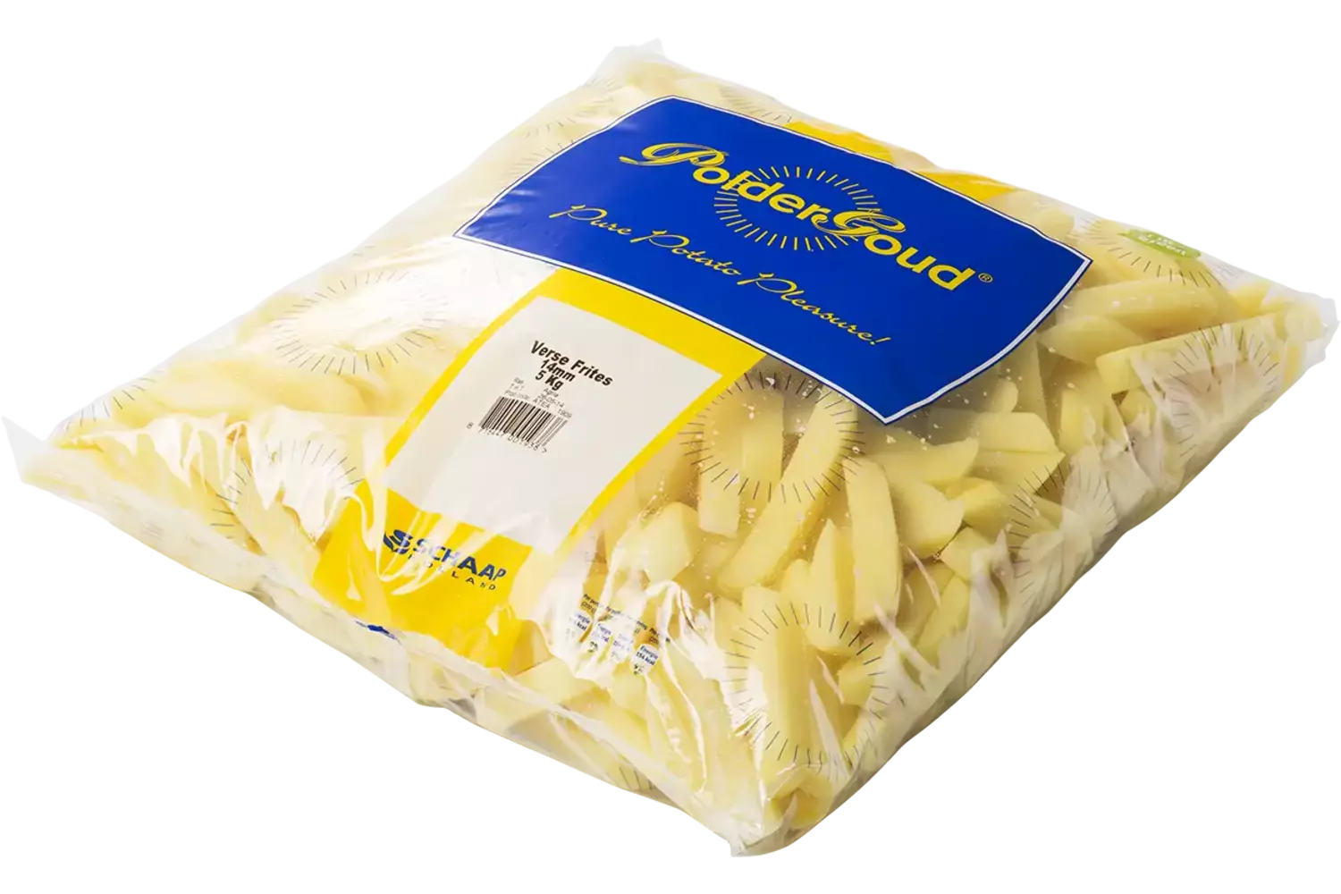 Frites 14mm 5kg caisse 2pc