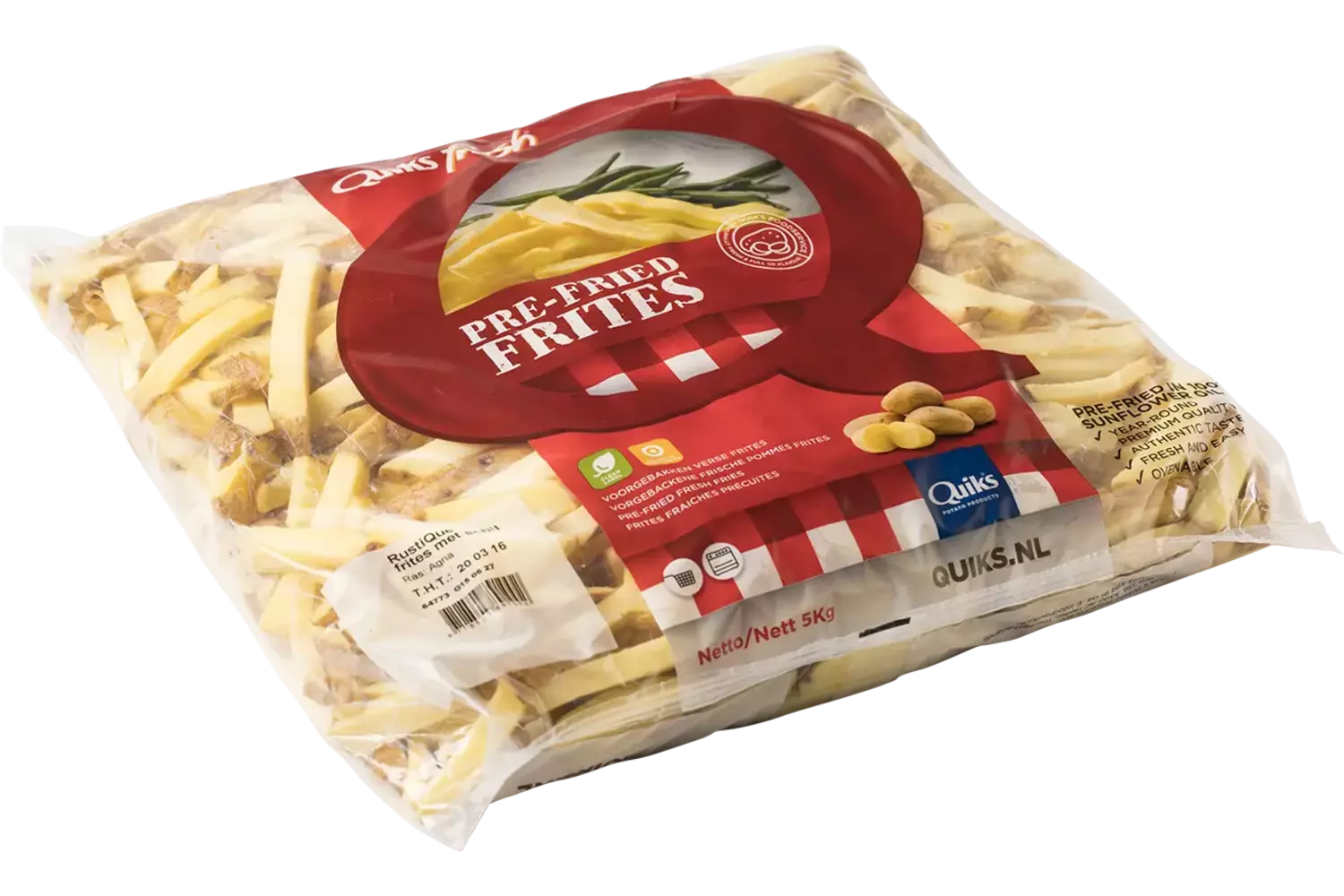 Patat voorgebakken rustique 5kg