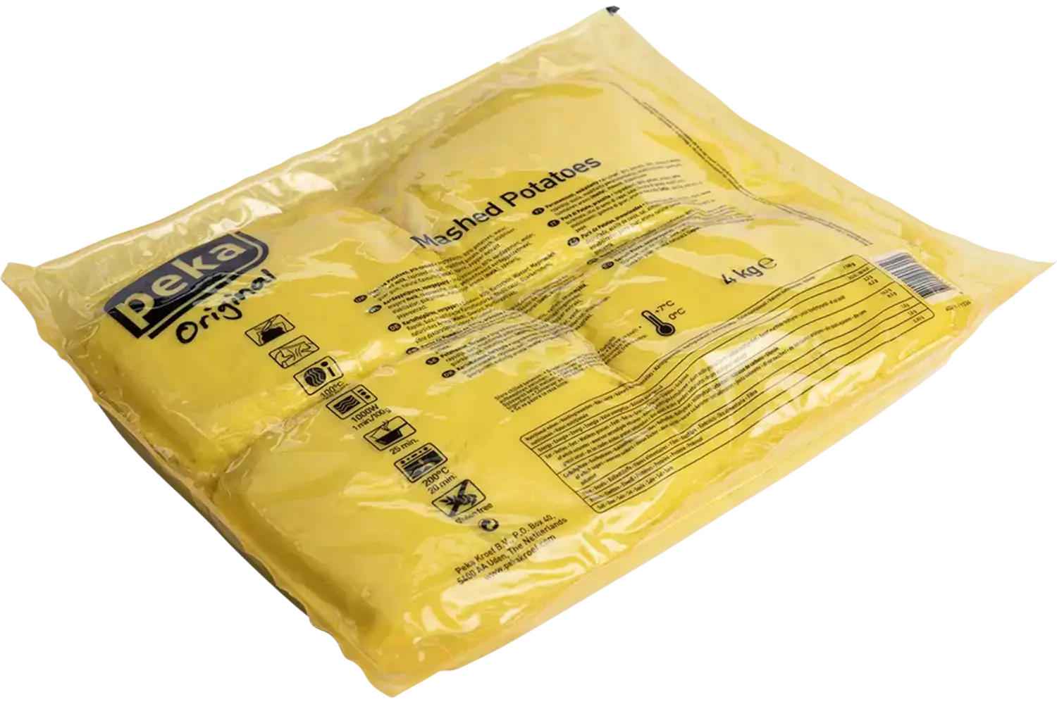 Aardappel puree standaard 4kg kist 4 stuks