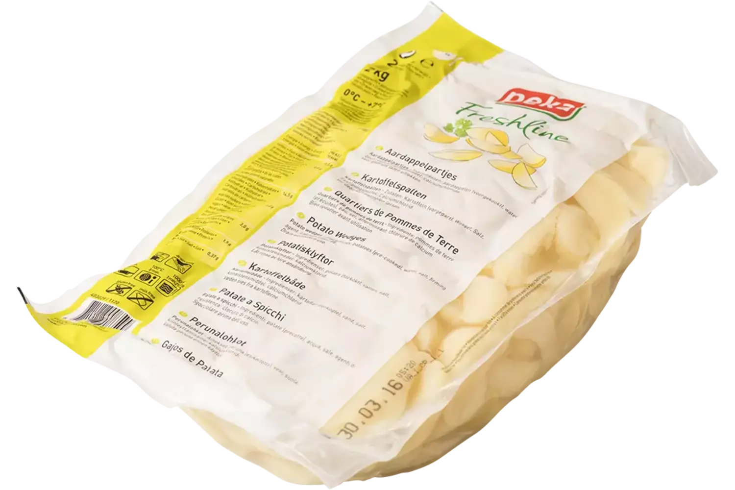 Pommes de terre quartiers 2kg pièce