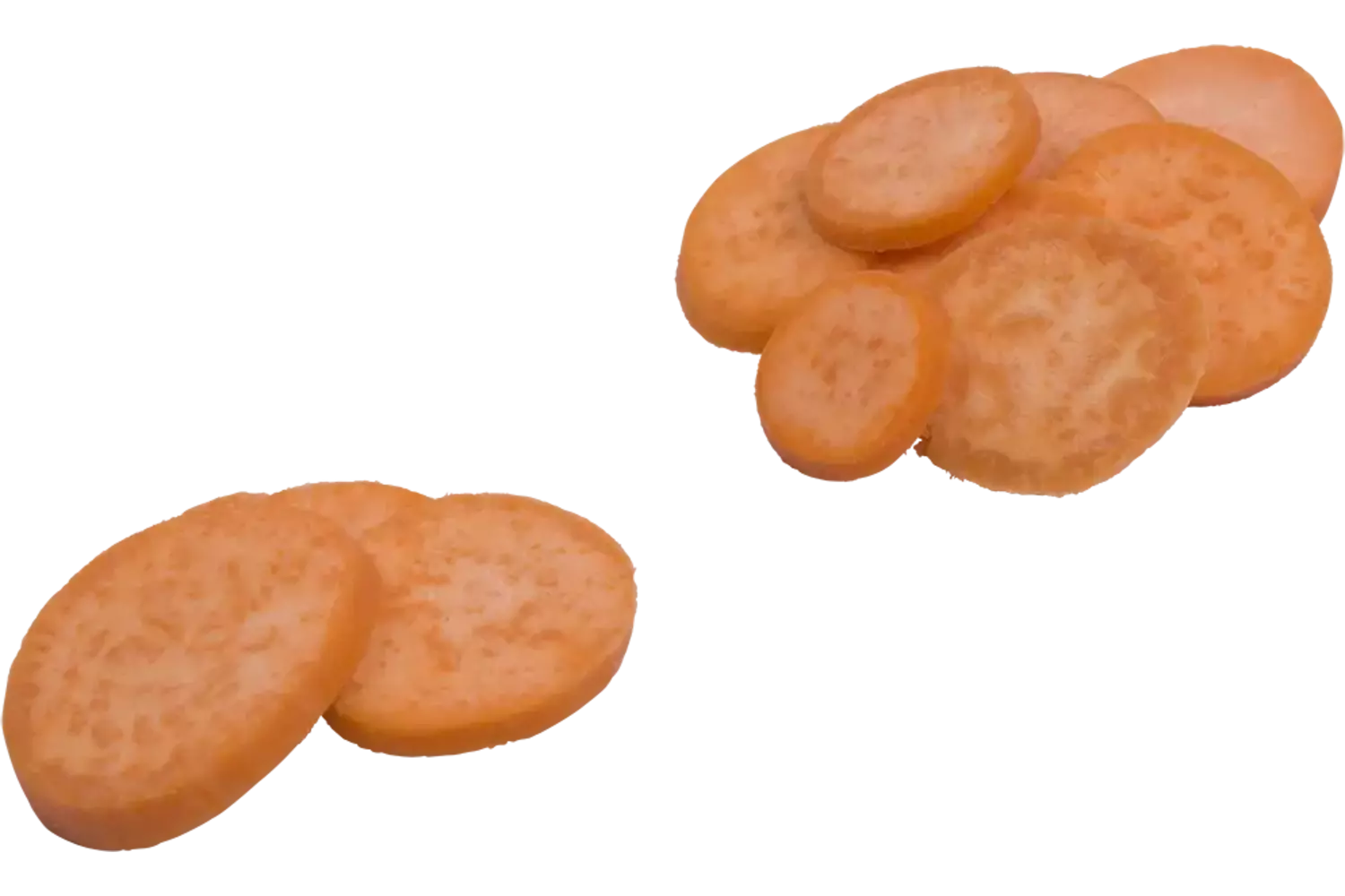 Zoete aardappel plak 12mm bak 1kg kist 6 stuks