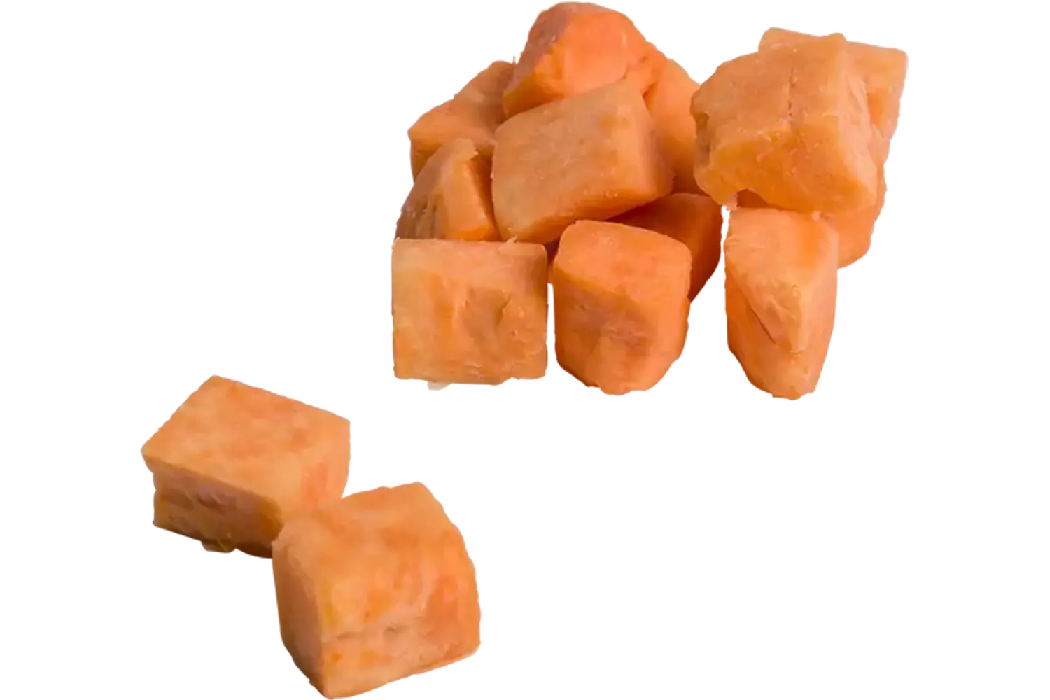 Zoete aardappel brunoise 20mm m.sch 1kg stuk