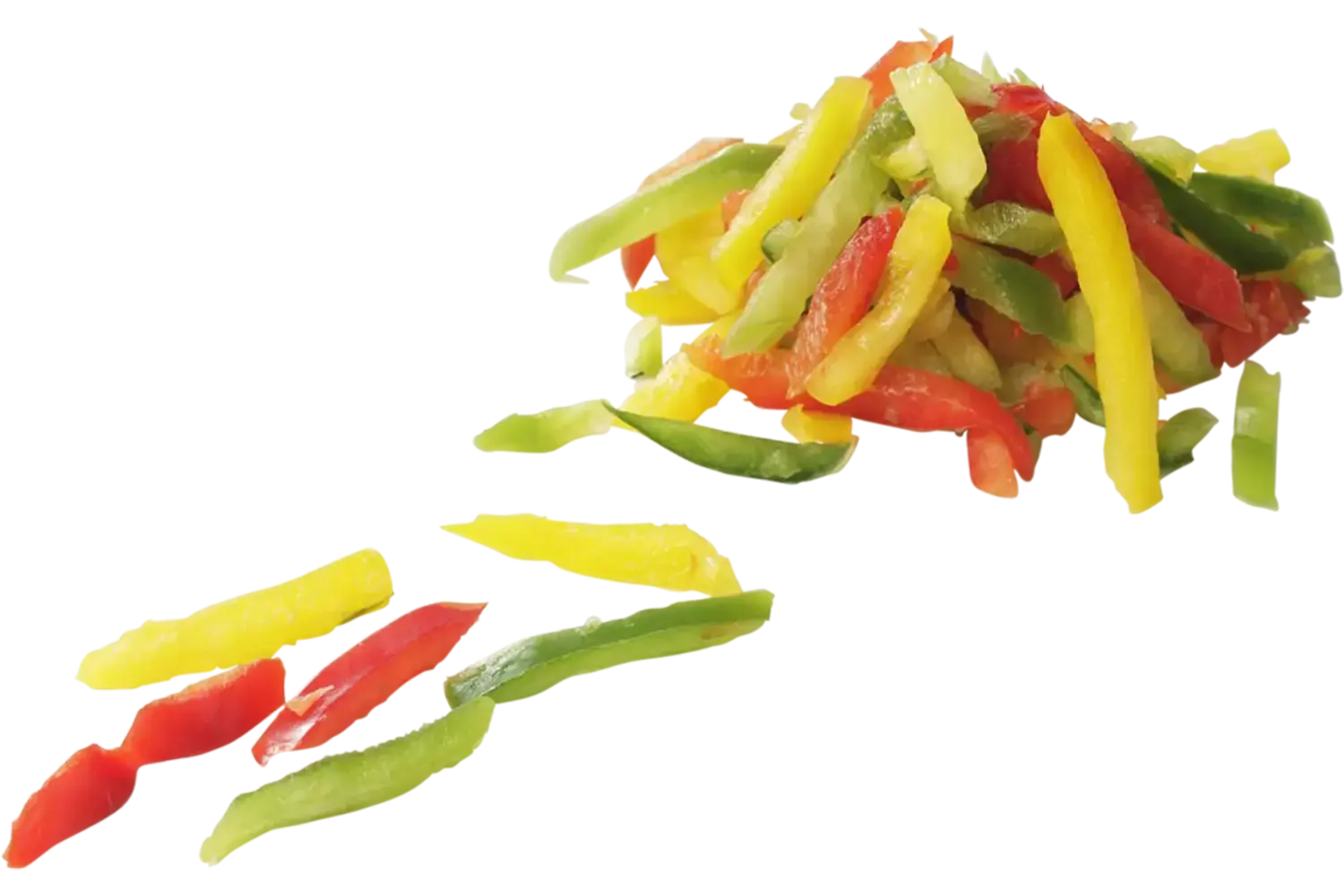 Paprika gemengd julienne 10mm 1kg