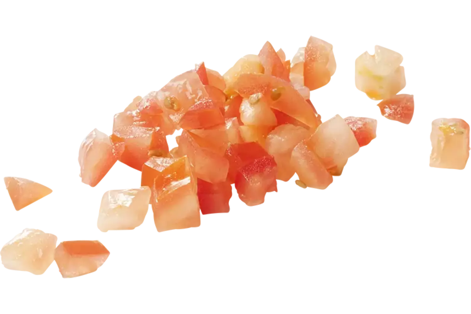 Tomaten brunoise 10mm bak 500gr stuk