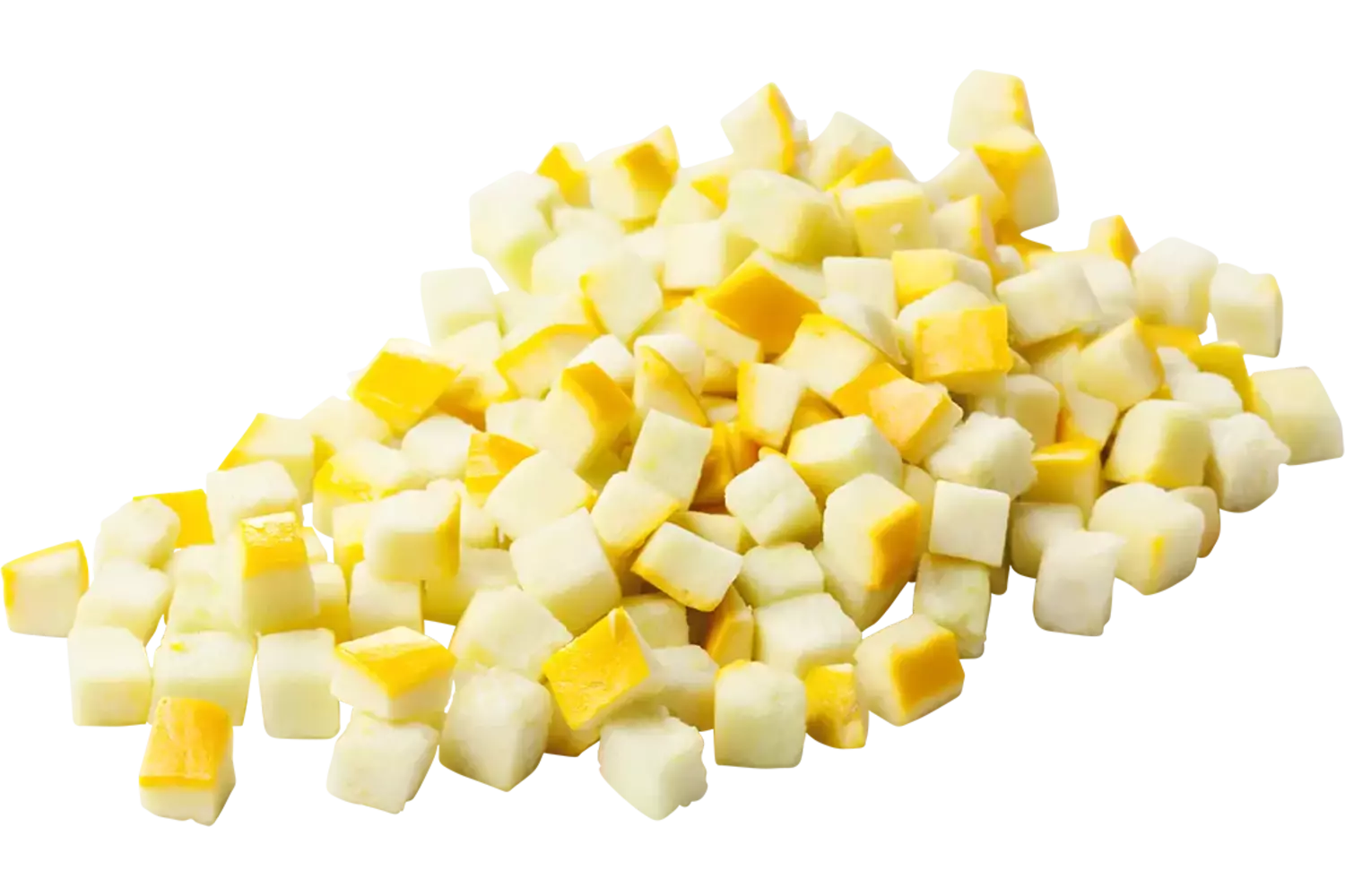 Courgette geel brunoise 10mm zak 1kg