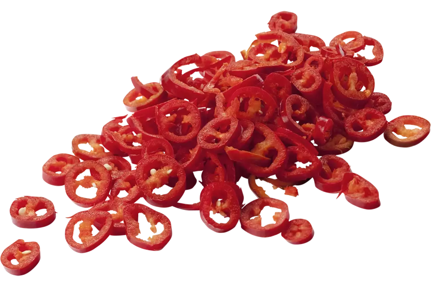 Piments rouges coupé 2.5mm 500g pièce