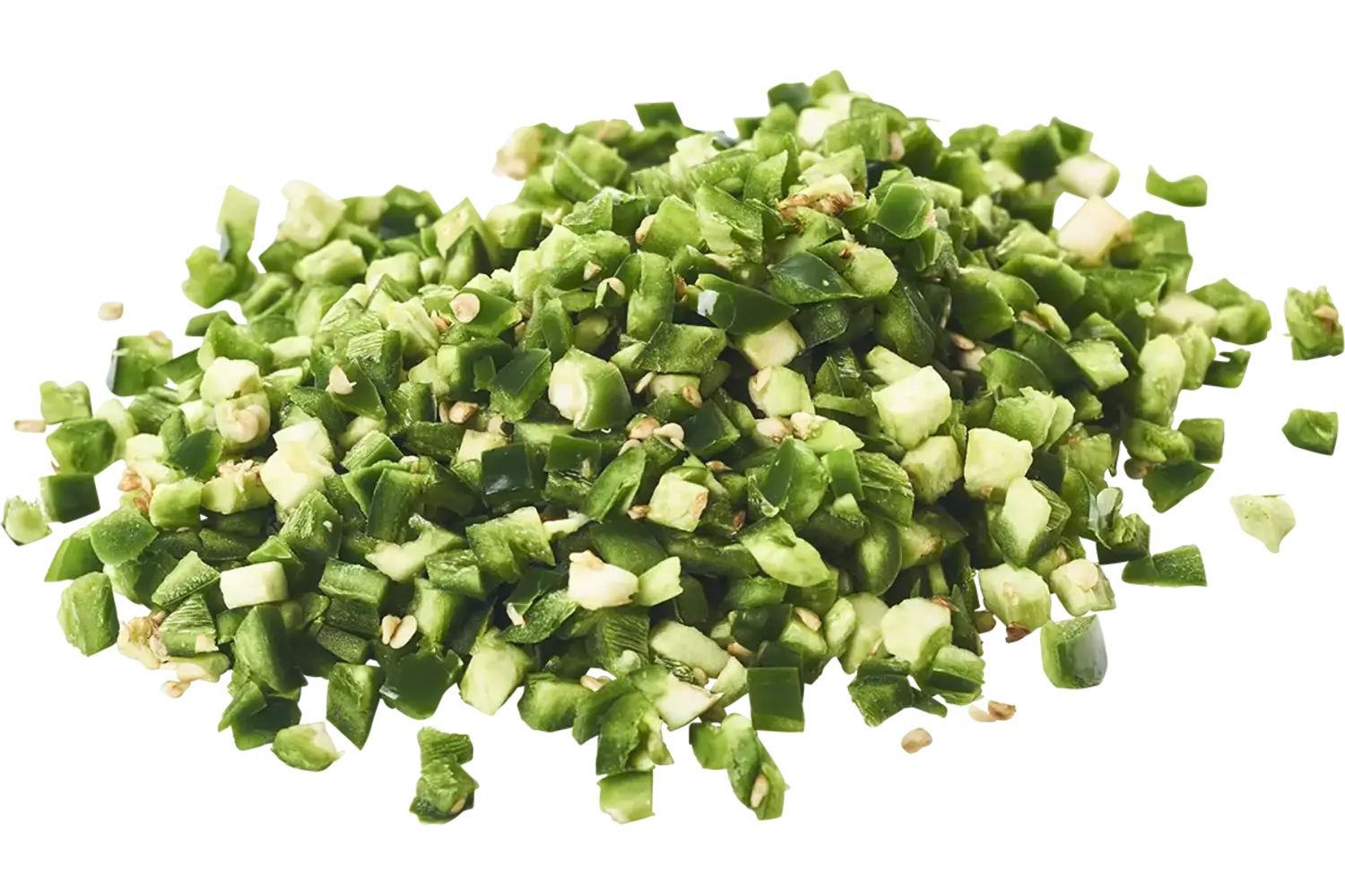 Jalapeno peper m.zaad brunoise 5mm 1kg