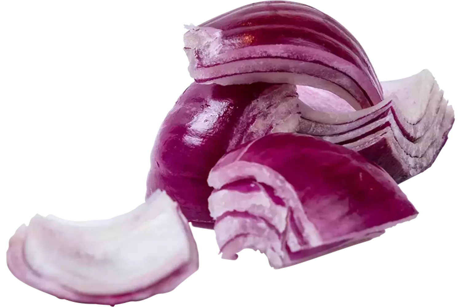 Rode ui zonder hart lange kant bak 1kg stuk