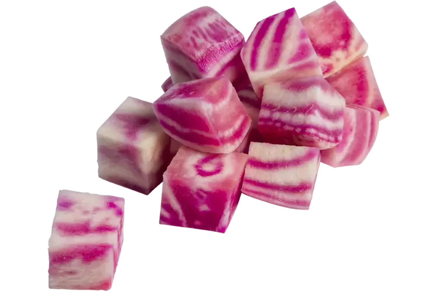 Chioggia biet rauw brunoise 20mm zak 1kg stuk