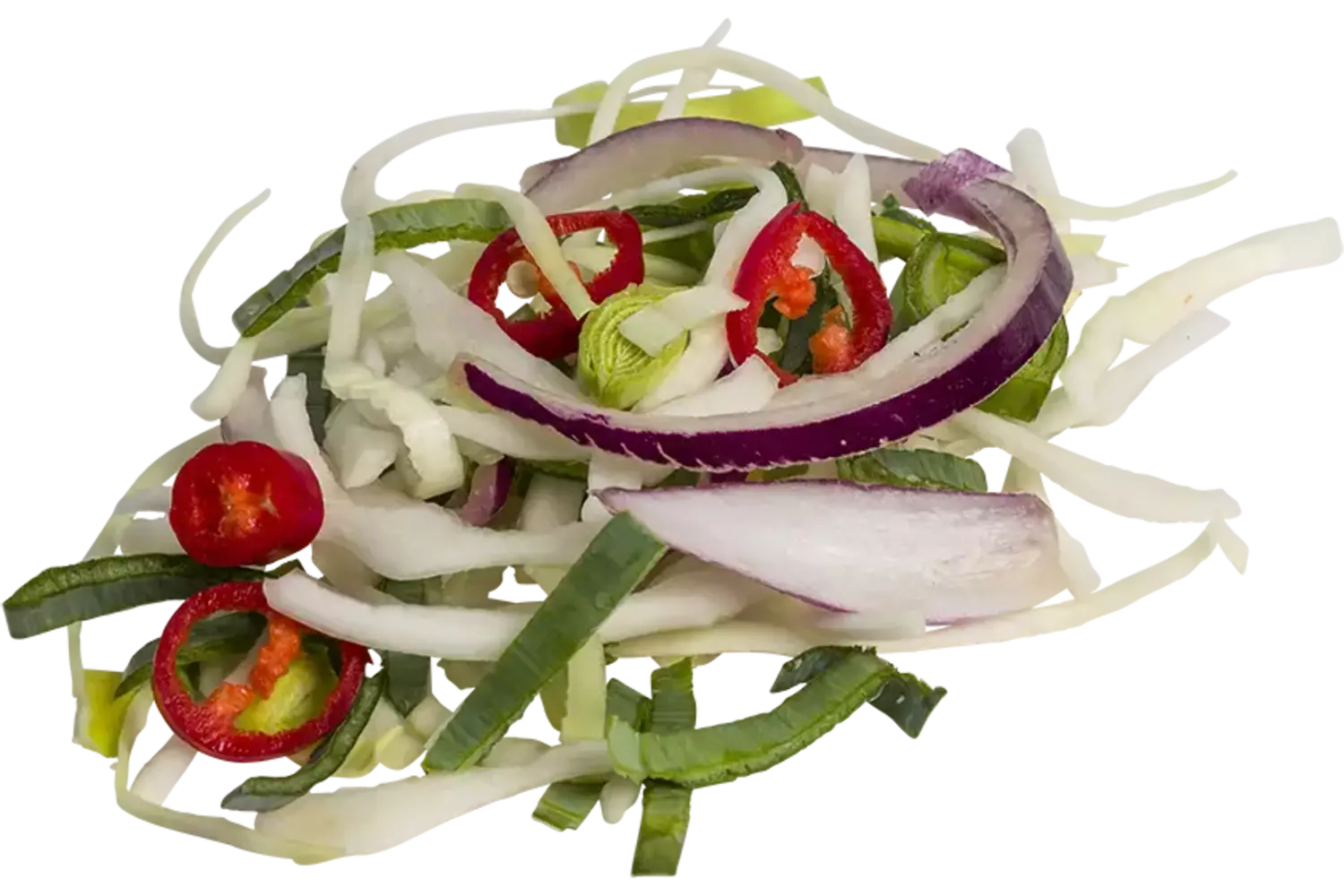 Witte kool prei groentemix zak 1kg stuk