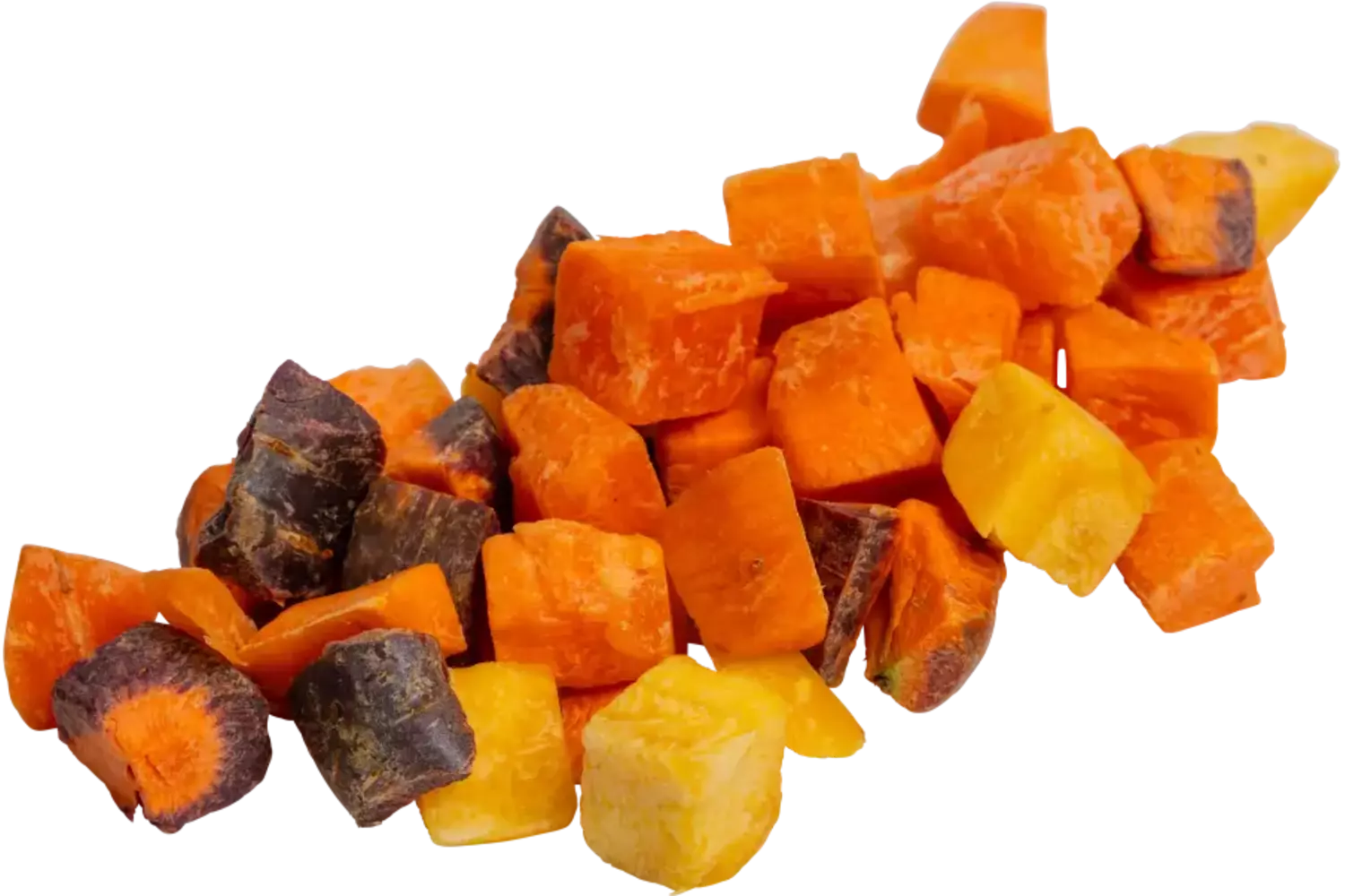Winterpeen regenboog brunoise 30mm 1kg stuk