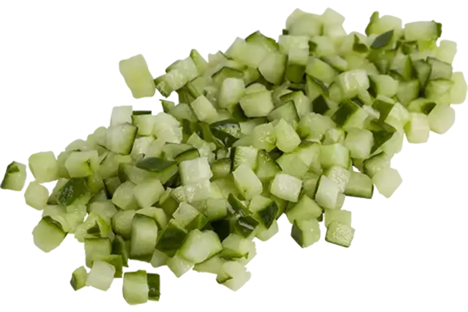 Komkommer brunoise 5mm 500gr stuk