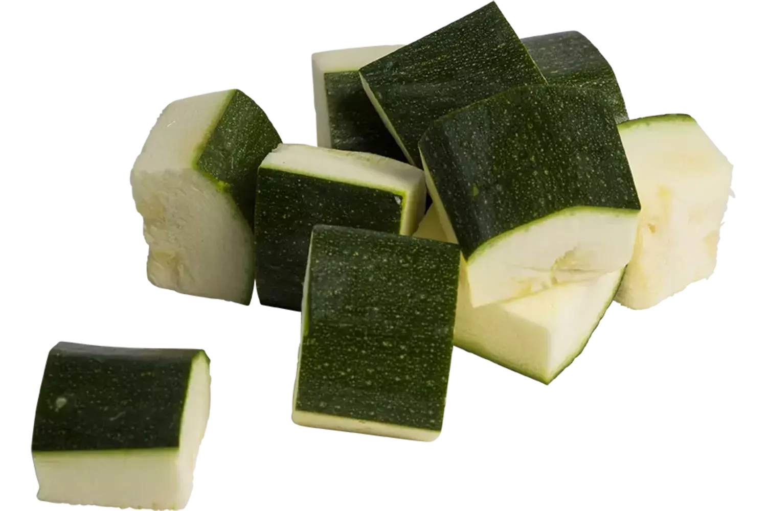 Courgette brunoise 30mm zak 1kg stuk