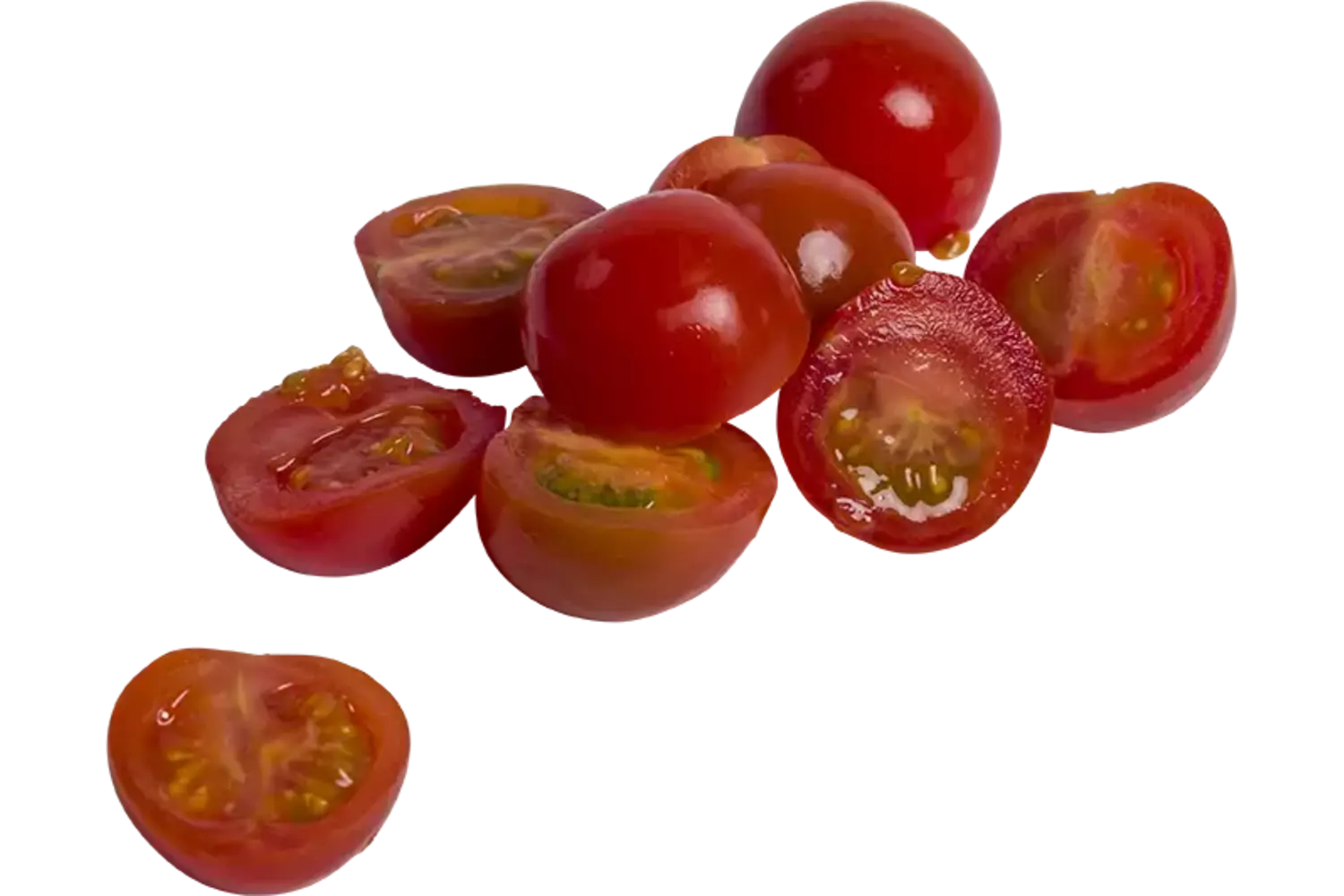 Cherry tomaten gehalveerd bak 1kg stuk