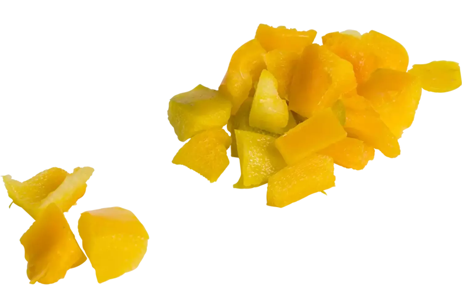 Paprika geel brunoise 20mm zak 1kg stuk