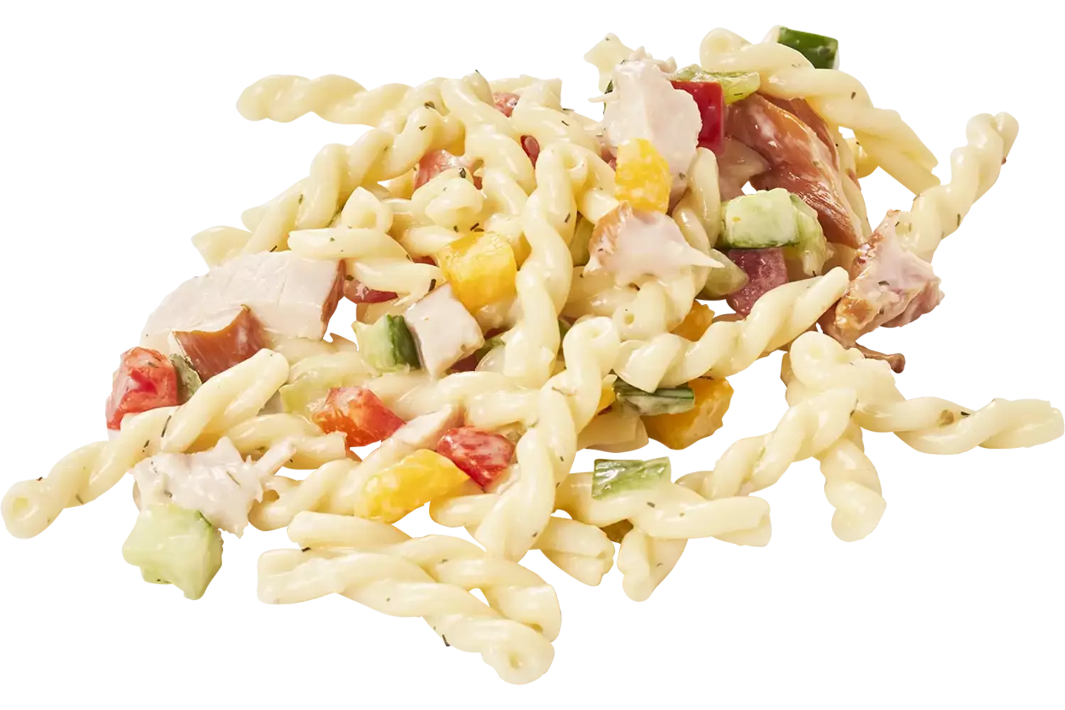 Pasta salade gerookte vega kip 200gr kist 30 stuks