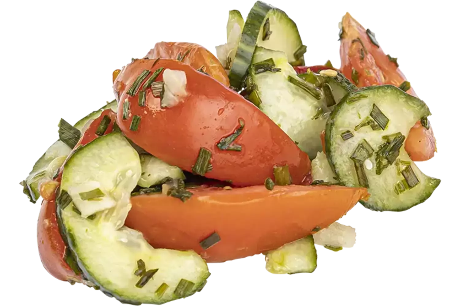 Komkommer-tomaten salade 200gr kist 30 stuks