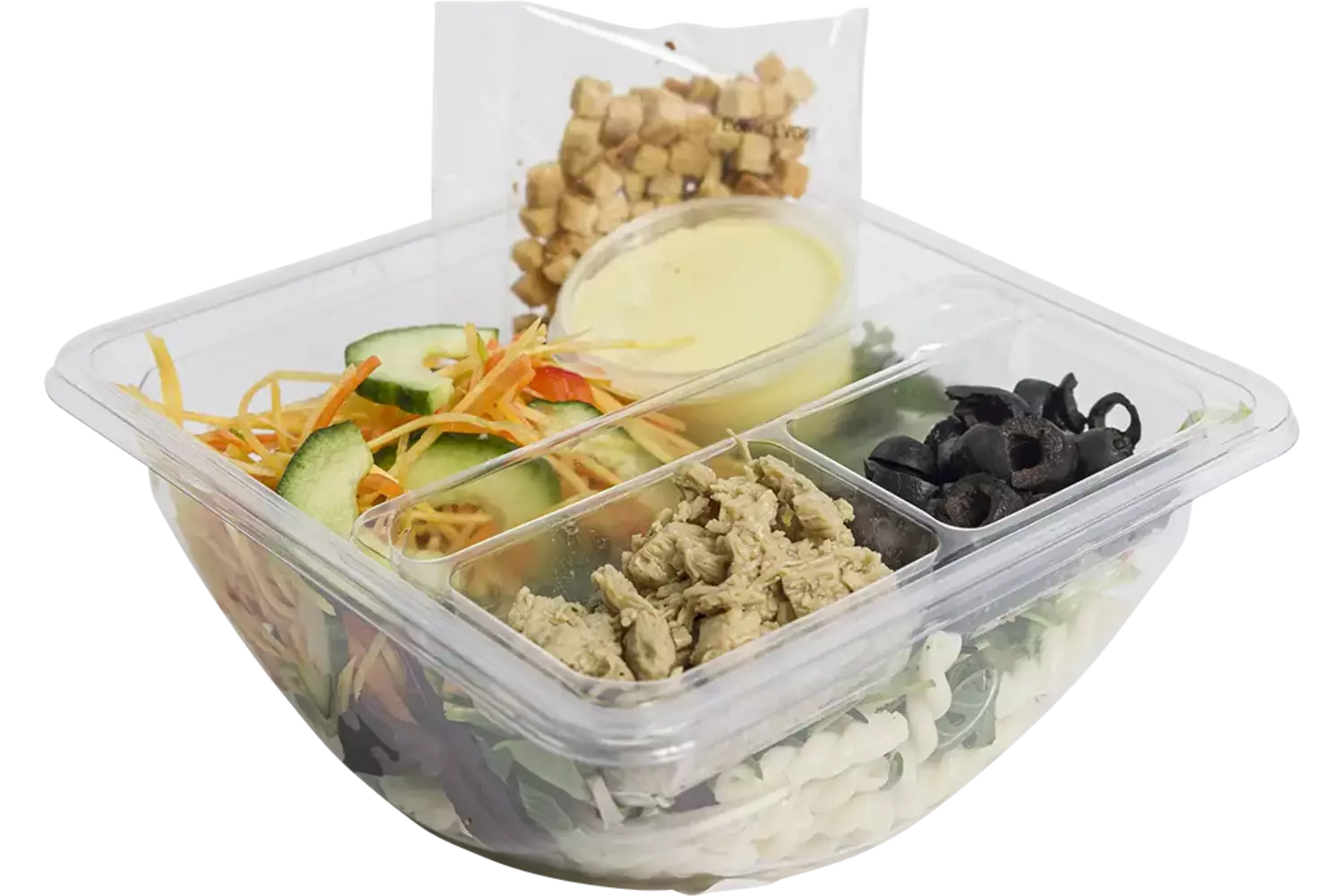 Indoor maaltijdsalade vega kip bak 400gr stuk
