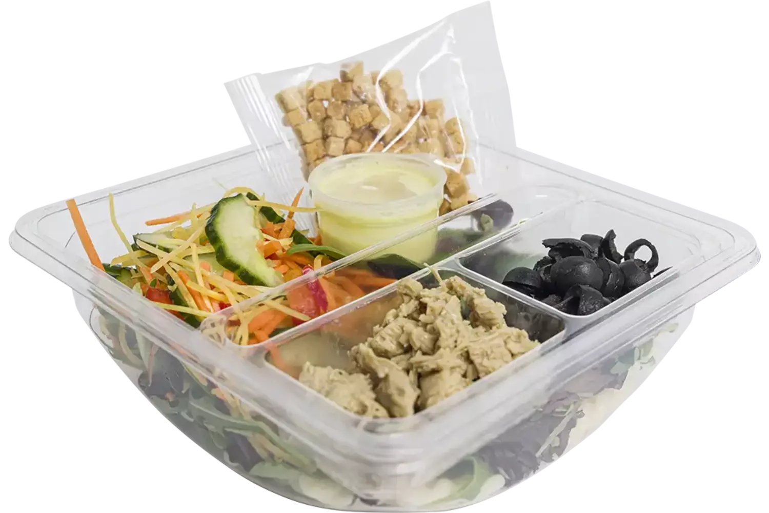 Indoor lunchsalade vega kip 250gr stuk