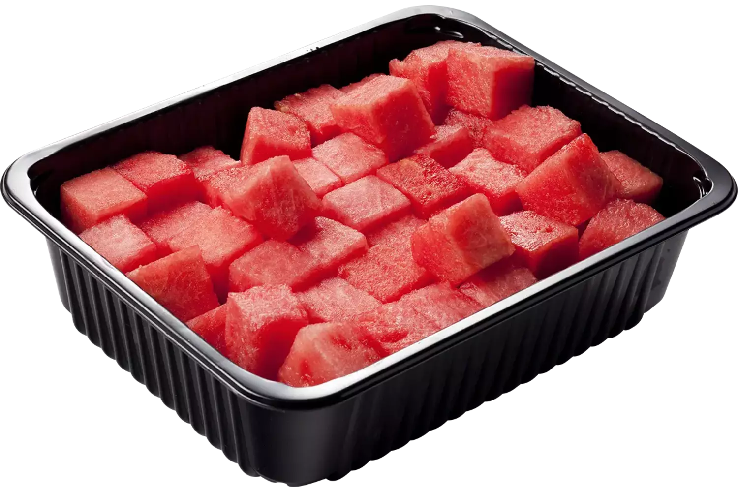 Watermeloen blok gesneden 1kg kist 8 stuks