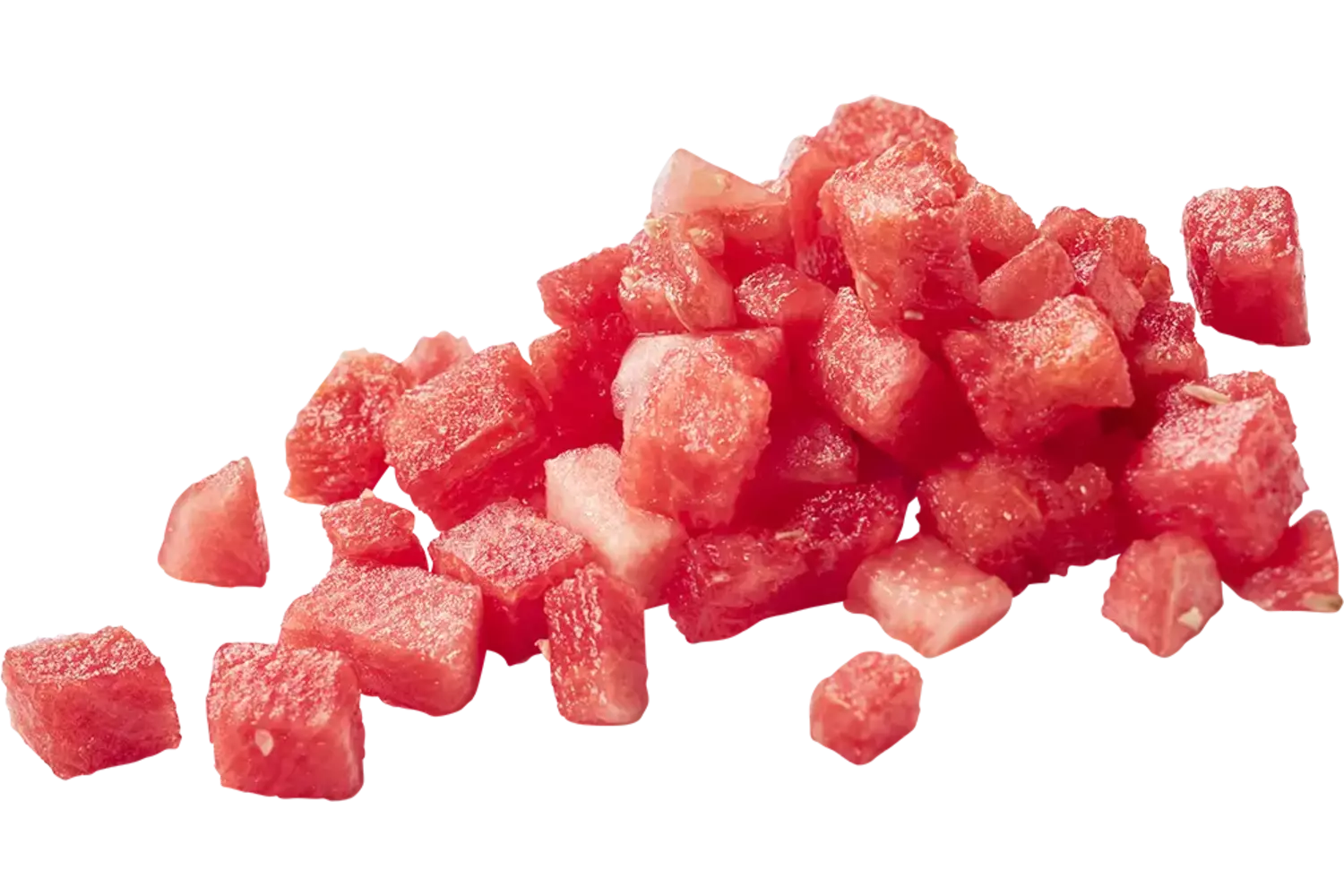Watermeloen brunoise 10mm 1kg stuk
