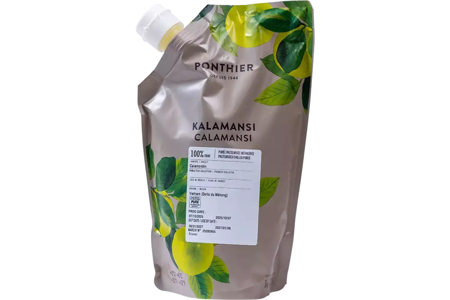 Fruitpuree Calamansi 1kg kist 6 stuks