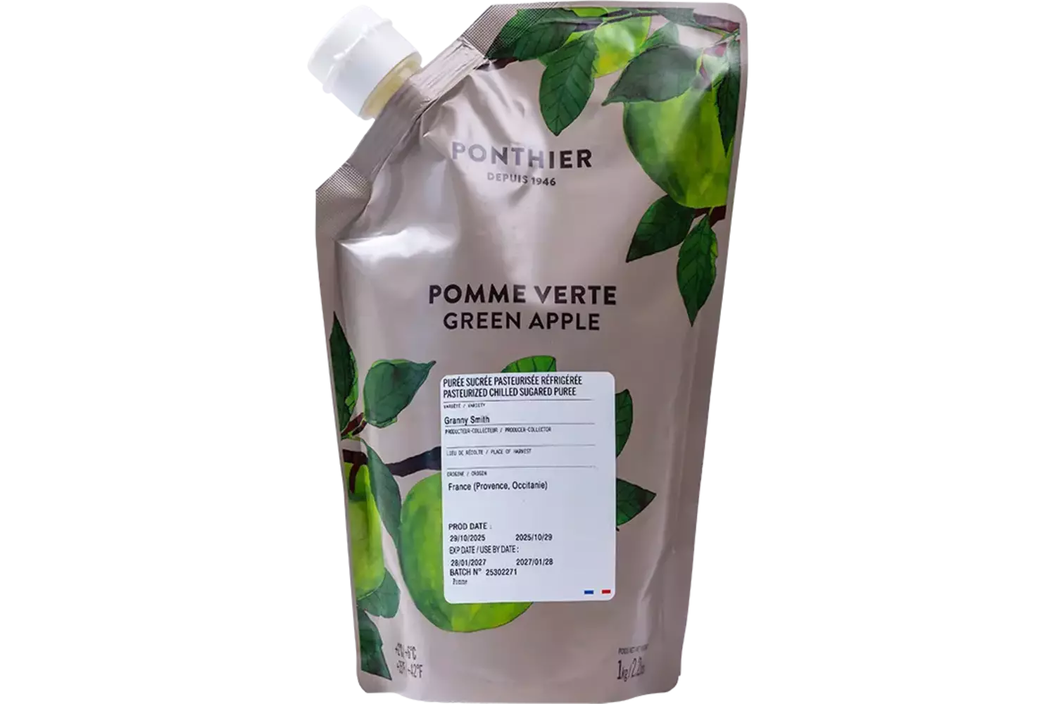 Fruitpuree appel 1kg stuk