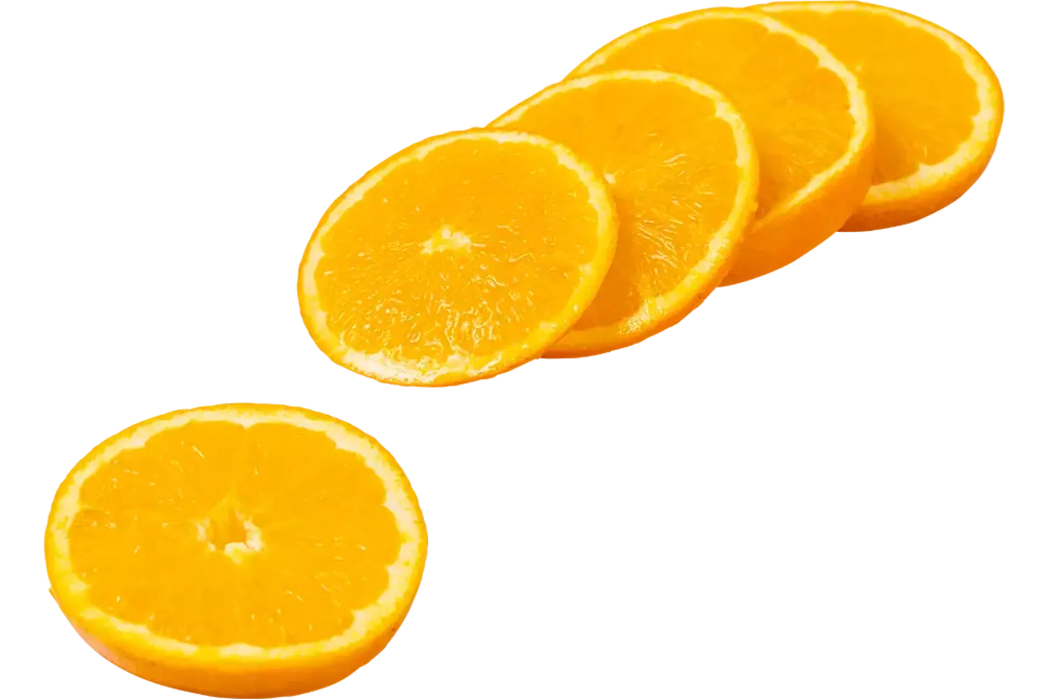 Sinaasappels plak 4mm met schil bak 1kg stuk