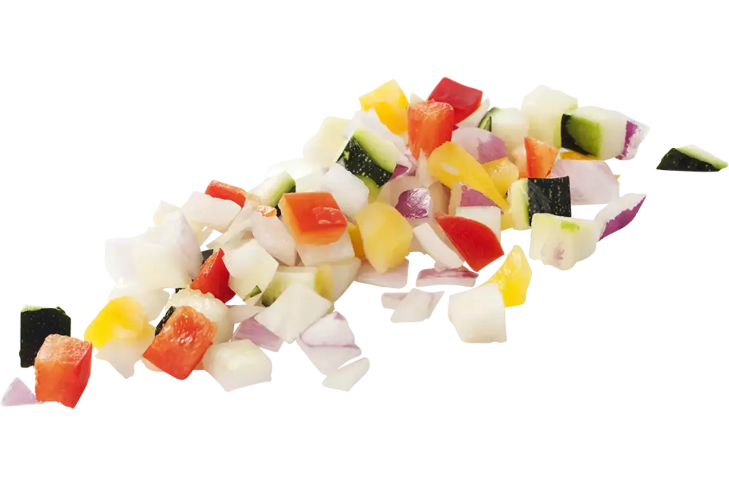 Ratatouille brunoise 10mm. 1kg stuk
