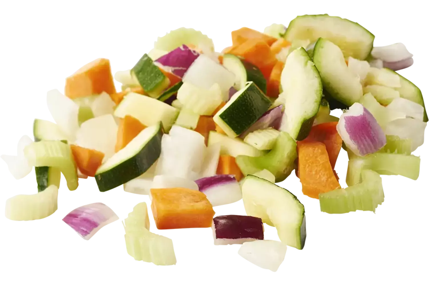 Mélange de légumes printemps brun. 15mm caisse 6pc