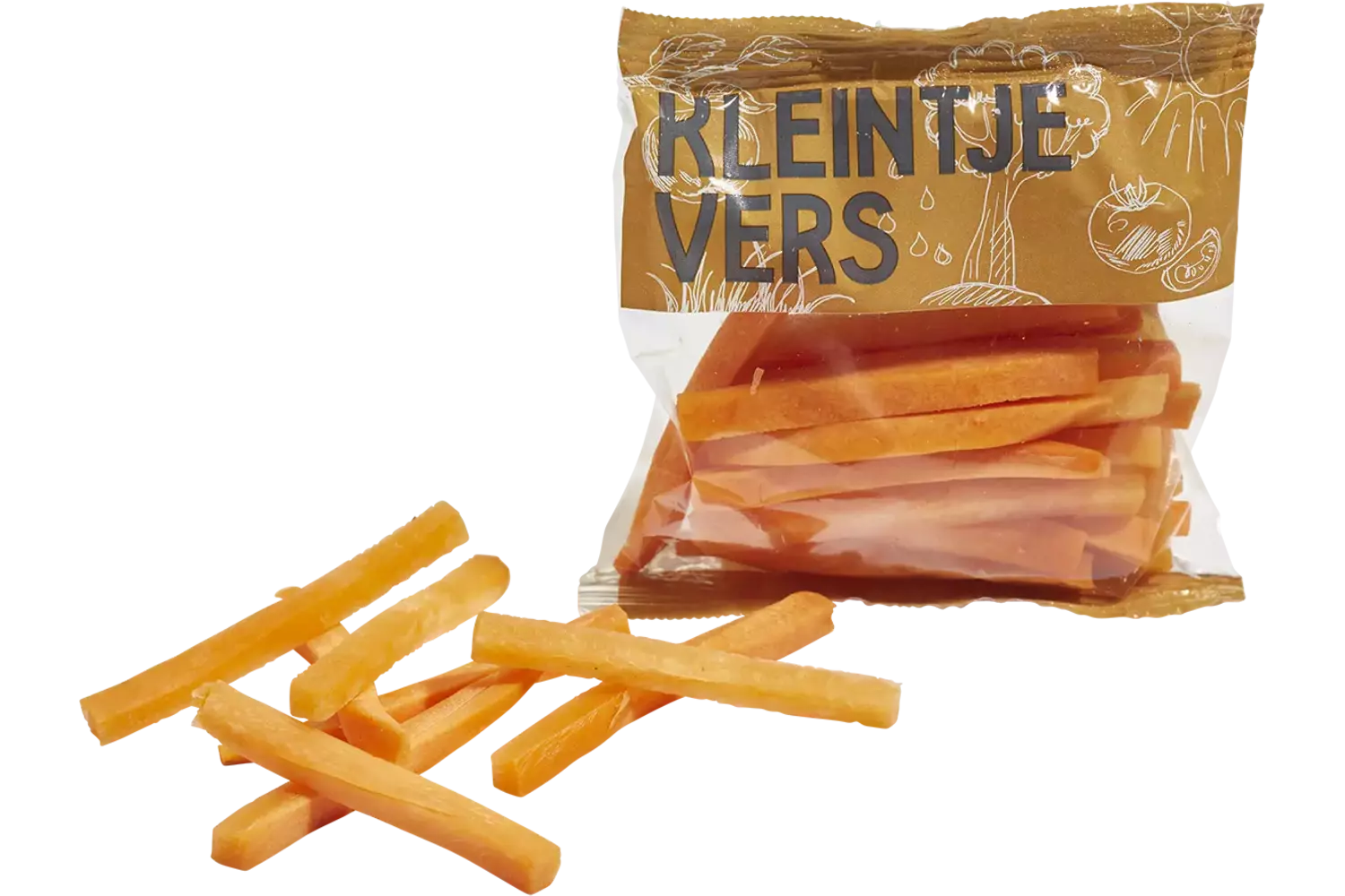 Peen sticks snackgroente 120gr kist 30 stuks