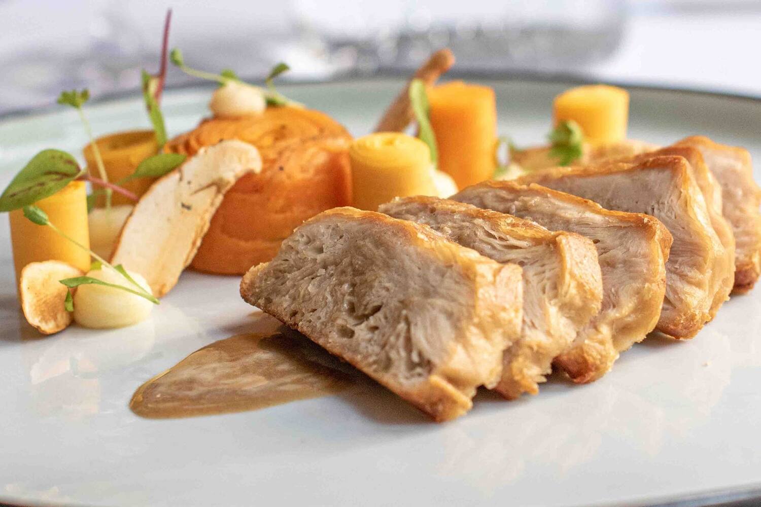 Plantaardige hele kipfilet 90gr bak 8st kist 6 stuks