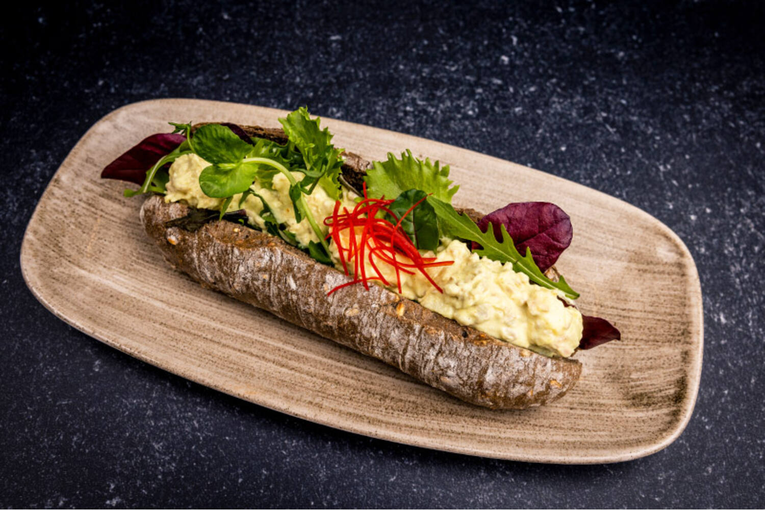Kip kerriesalade pulled plantaardig 1kg kist 6 stuks