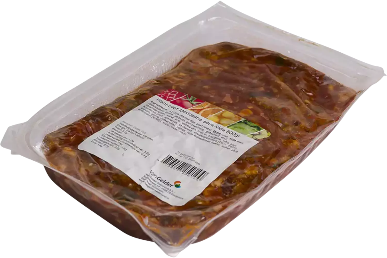 Plant-beef Mexicaans sous-vide 600gr stuk