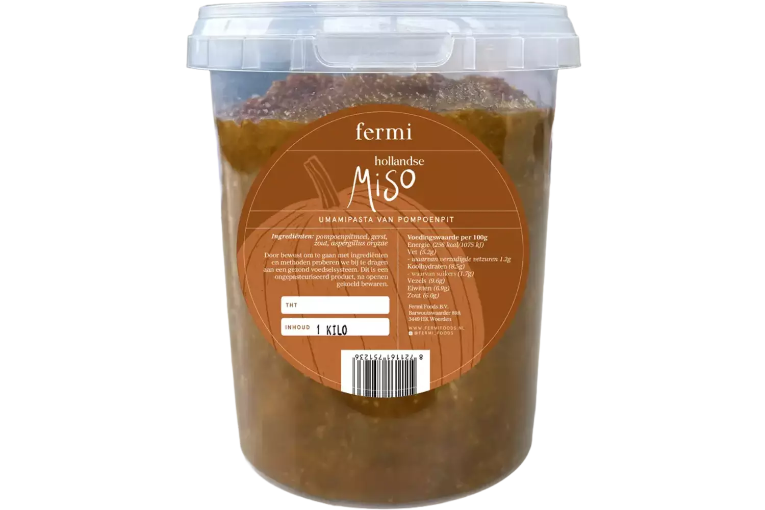 Hollandse miso pompoenpit pot 1kg stuk
